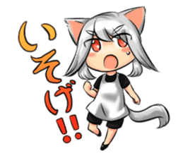 beast ear girl Sticker sticker #949473