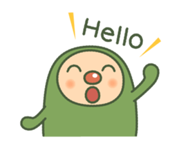 Green mameta(English) sticker #949687