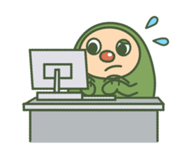 Green mameta(English) sticker #949724