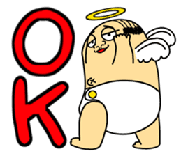 Life with middle-aged angel sticker #949851