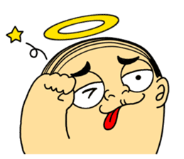 Life with middle-aged angel sticker #949856