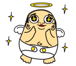 Life with middle-aged angel sticker #949857