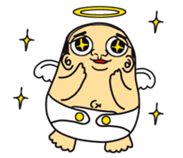 Life with middle-aged angel sticker #949857