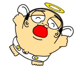 Life with middle-aged angel sticker #949860