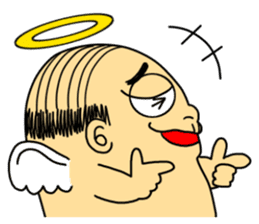 Life with middle-aged angel sticker #949861