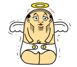 Life with middle-aged angel sticker #949863