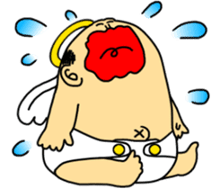 Life with middle-aged angel sticker #949864