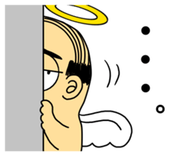 Life with middle-aged angel sticker #949867