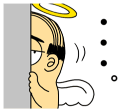 Life with middle-aged angel sticker #949867