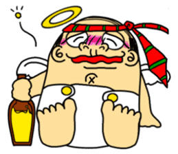 Life with middle-aged angel sticker #949869