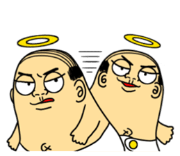 Life with middle-aged angel sticker #949873