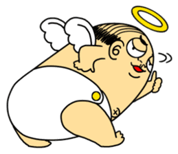 Life with middle-aged angel sticker #949874