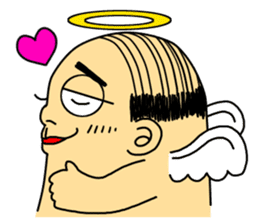 Life with middle-aged angel sticker #949876