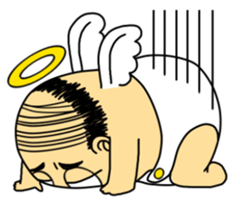 Life with middle-aged angel sticker #949877