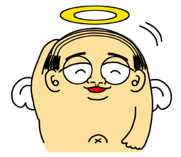 Life with middle-aged angel sticker #949881