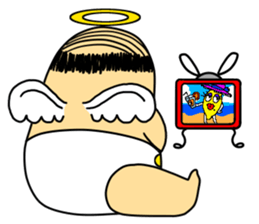 Life with middle-aged angel sticker #949882