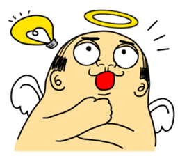 Life with middle-aged angel sticker #949883