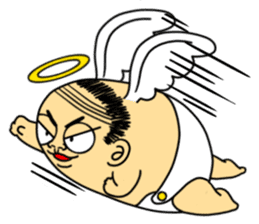 Life with middle-aged angel sticker #949885