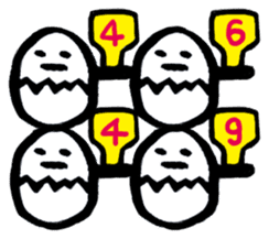 Funny Egg Characters sticker #950091