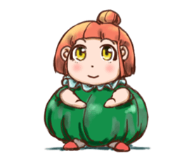 Pumpkin Girl sticker #950367