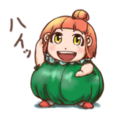 Pumpkin Girl sticker #950368
