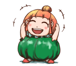 Pumpkin Girl sticker #950369