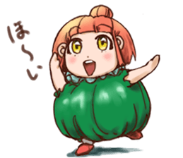 Pumpkin Girl sticker #950370