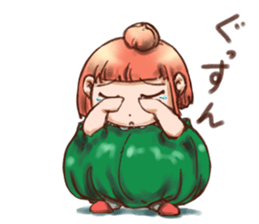 Pumpkin Girl sticker #950372