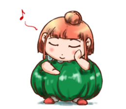 Pumpkin Girl sticker #950373