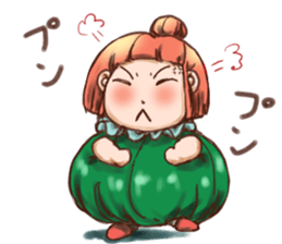 Pumpkin Girl sticker #950375