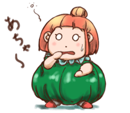 Pumpkin Girl sticker #950376