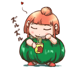 Pumpkin Girl sticker #950377