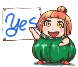 Pumpkin Girl sticker #950385