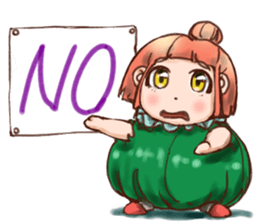 Pumpkin Girl sticker #950386