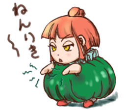 Pumpkin Girl sticker #950389