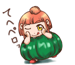 Pumpkin Girl sticker #950393