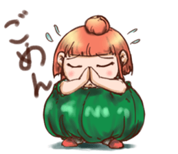Pumpkin Girl sticker #950397