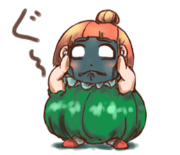 Pumpkin Girl sticker #950399