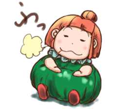 Pumpkin Girl sticker #950402