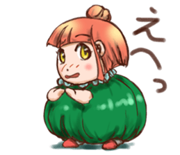 Pumpkin Girl sticker #950404