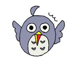 owl leisurely sticker sticker #950489