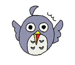 owl leisurely sticker sticker #950489
