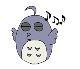 owl leisurely sticker sticker #950515