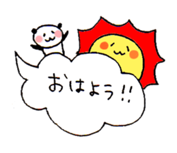 panda comic stamp sticker #950887