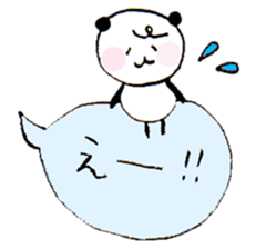 panda comic stamp sticker #950900