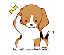Beagle puppies sticker #951727