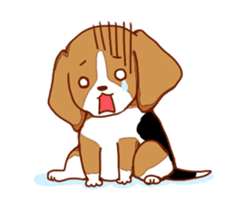 Beagle puppies sticker #951734