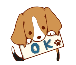 Beagle puppies sticker #951740