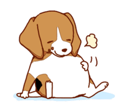Beagle puppies sticker #951746