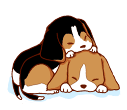 Beagle puppies sticker #951757